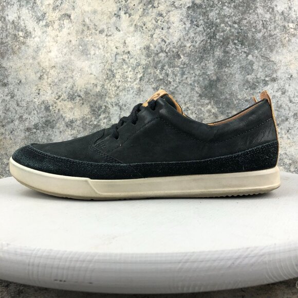 Ecco Men's Size 44 (US 10) Cathum Black Leather Lace-Up Casual Leisure Sneakers - Picture 6 of 13